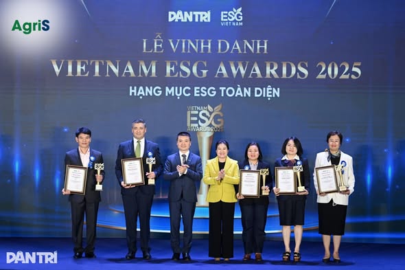  AgriS là 1 trong 10 doanh nghiệp ESG toàn diện nổi bật tại Việt Nam